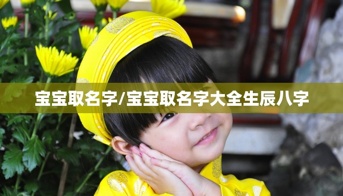 宝宝取名字/宝宝取名字大全生辰八字